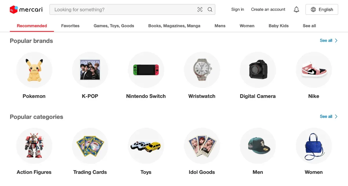 Mercari Japan tienda japonesa disponible para compras con Aiyu Japan