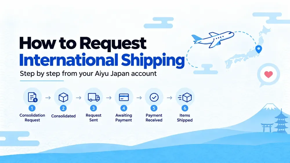 How to Request International Shipping from Your Aiyu Japan Account