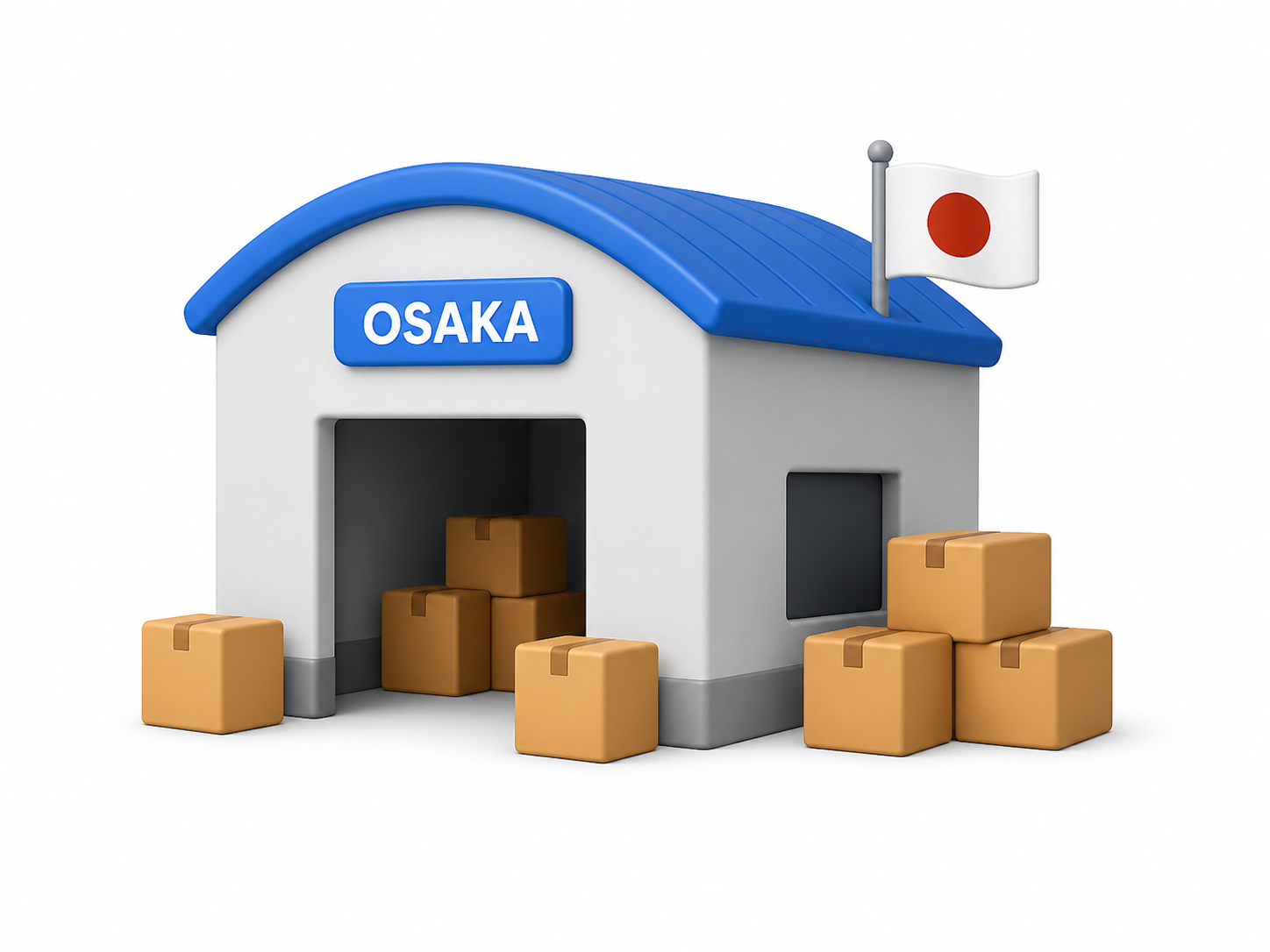 Llegada a nuestro almacén de Osaka